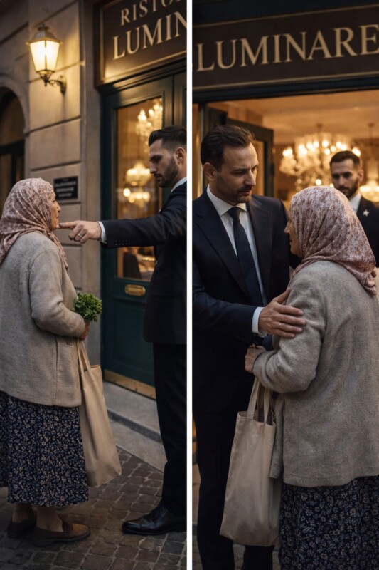 Ο φύλακας του εστιατορίου δεν άφησε μια γιαγιά με παλιά ρούχα να μπει σε ένα ακριβό εστιατόριο, όμως όταν ο ιδιοκτήτης βγήκε από το μαγαζί, μετάνιωσε πικρά για την πράξη του
